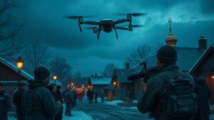 В Новошахтинске и прилегающих территориях Ростовской области была объявлена тревога в связи с возможным появлением беспилотных летательных аппаратов (БПЛА). Соответствующая информация подтверждена местными властями. По данным источников, сигнал о тревоге был подан после обнаружения подозрительных объектов в воздушном пространстве региона. В настоящее время проводятся мероприятия по идентификации и нейтрализации потенциальной угрозы. Местные жители получили рекомендации соблюдать осторожность и следовать указаниям экстренных служб. Ситуация находится под контролем, дополнительная информация будет предоставлена по мере поступления. На данный момент не сообщается о каких-либо повреждениях или пострадавших. Однако власти призывают граждан оставаться бдительными и не распространять неподтвержденные сведения.. Новошахтинск, Ростовская область, БПЛА, тревога, безопасность