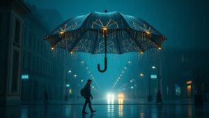 Летающий робо-зонт: канадский разработчик создал умный гаджет 🚀☂️. Канада, Технологии, Робо-зонт, Инновации, Петербург