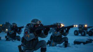 Морпехи Северного флота провели учения в Арктике. Северный флот, Арктика, Морпехи, Дроны, Учения