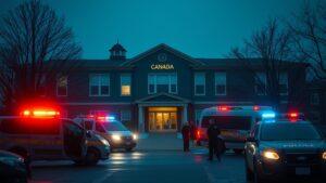 Массовая стрельба в школе на западе Канады: 10 погибших, 25 пострадавших. Канада, стрельба, школа, трагедия, ЧП