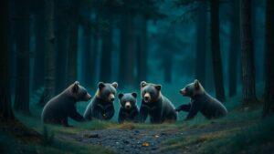 Медвежата в Хинганском заповеднике повторили шедевр Шишкина 🐻🎨. Хинганский заповедник, медвежата, Шишкин, Амурская область, природа