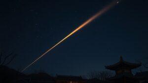 Метеор осветил небо Китая: видео, которое взорвало сеть 🌠. Метеор, Китай, Космос, Видео, Наука