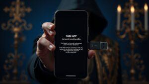 Мошенники используют фейковые приложения для кражи данных. мошенничество, кибербезопасность, Telegram, Социальный фонд России, Госуслуги