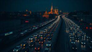 Москва встала: вечерние пробки бьют рекорды 🚗💥. Москва, пробки, Дептранс, транспорт, час пик