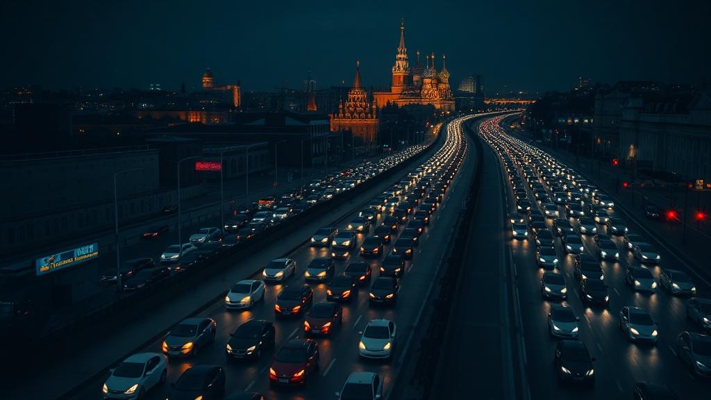 Москва встала: вечерние пробки бьют рекорды 🚗💥. Москва, пробки, Дептранс, транспорт, час пик