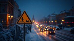 Москва в снежном плену: жёлтый уровень опасности ⚠️. Москва, Погода, Снегопад, Гидрометцентр, Транспорт