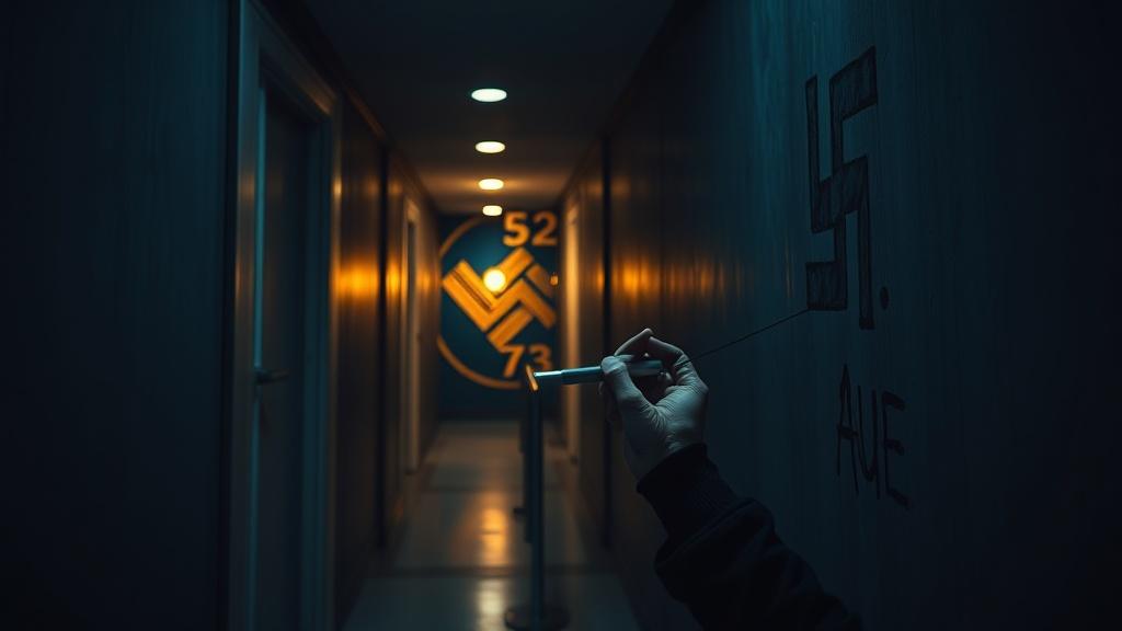 Москвич задержан за нанесение экстремистской символики в подъезде. Москва, экстремизм, АУЕ, Юрий В., происшествия