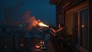 Москвичка устроила стрельбу из окна квартиры в состоянии наркотического опьянения. Москва, стрельба, наркотики, происшествия, полиция