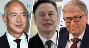 Маск, Безос, Гейтс: кто круче? 🚀. Илон Маск, Джефф Безос, Билл Гейтс, Forbes, инновации