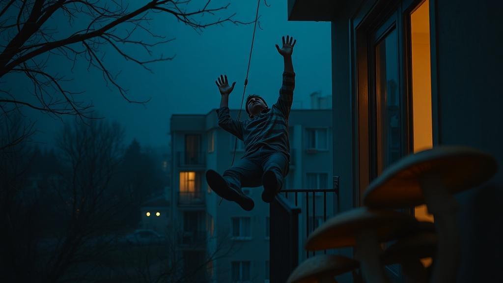 Мужчина получил травмы после падения с балкона четвертого этажа из-за употребления галлюциногенных грибов. Подмосковье, Большие Вяземы, галлюциногенные грибы, травмы, происшествия