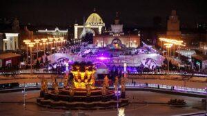 Ночное катание на ВДНХ: романтика под звёздами 🌌. ВДНХ, Ночное катание, 14 февраля, Романтика, Москва