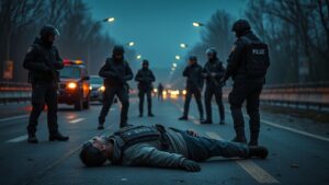 Сегодня на Рублёвском шоссе сотрудники МВД и Росгвардии провели операцию по задержанию подозреваемых в похищении мужчины в Пензе. Преступники, находившиеся в розыске с 29 января, оказали вооруженное сопротивление. В ходе перестрелки один из подозреваемых получил смертельные ранения, второй был задержан и доставлен в следственные органы. Об этом сообщила официальный представитель МВД РФ Ирина Волк. Напомним, что подозреваемые были объявлены в розыск после похищения мужчины в Пензе, которое завершилось убийством заложника. Силовики действовали в рамках оперативно-розыскных мероприятий, направленных на задержание опасных преступников.. Рублёвское шоссе, МВД, Росгвардия, похищение, Пенза