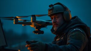 Оператор беспилотных летательных аппаратов (БПЛА) с позывным Егерь стал одним из ключевых участников специальной военной операции (СВО). За время своей службы он совершил более 1000 вылетов, поразив примерно столько же целей. Каждая задача требует индивидуального подхода, что делает его работу особенно сложной и ответственной. До начала СВО Егерь был профессиональным музыкантом, однако в сентябре 2022 года его мобилизовали. С тех пор он работает оператором БПЛА в составе специализированной группы. В интервью военкору RT Александру Симонову Егерь поделился деталями своей работы, включая участие в штурмовых операциях. Один из наиболее ярких эпизодов его службы связан с поддержкой штурмовиков во время захвата стратегически важного объекта. Операция длилась несколько дней, и за это время было уничтожено шесть-семь укреплений противника. Егерь также рассказал о уничтожении капонира с артиллерией ВСУ с помощью дрона «Молния», что стало еще одним примером его профессионализма.. СВО, БПЛА, Егерь, Военное дело, Александр Симонов