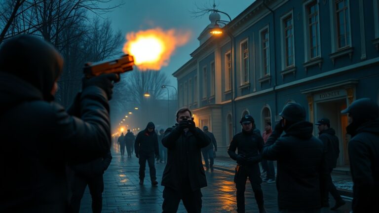 В подмосковном Реутове произошёл инцидент с применением огнестрельного оружия. Пьяный мужчина открыл стрельбу рядом с учебным заведением на улице Котовского. Согласно предварительной информации, злоумышленник попытался проникнуть на территорию учреждения, но был остановлен. После отказа в доступе он начал громко материться. Когда один из прохожих сделал ему замечание, мужчина достал пистолет и произвёл выстрел. Пострадавших в результате инцидента нет. Правоохранительные органы разыскивают стрелка. Обстоятельства происшествия уточняются.. Реутов, стрельба, происшествия, Котовского, пистолет
