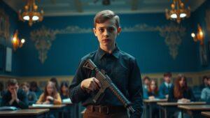 Подростка, напавшего на школу в Уфе, доставили в суд. Уфа, школа, стрельба, подросток, суд