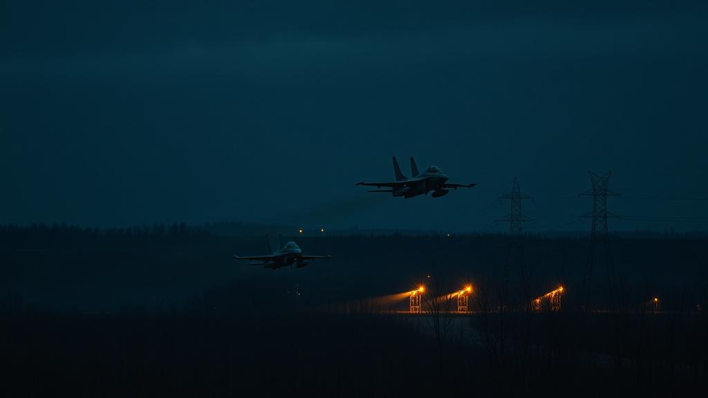 Польша подняла истребители в ответ на российские удары по Украине. Польша, Украина, Россия, Истребители, Энергетическая инфраструктура