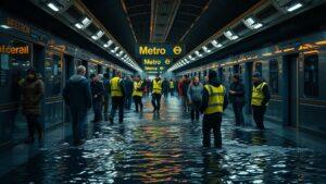 Потоп на станции «Нижегородская»: метро превратилось в аквапарк 🚇💦. Москва, Метро, Нижегородская, Потоп, ЧП