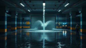 Прорыв трубопровода в ЖК «Дуэт» в Хабаровске В жилом комплексе «Дуэт», сданном всего полгода назад, произошел серьезный инцидент — прорыв трубопровода в подвале. Мощный поток воды вырвал металлическую дверь и затопил подземный паркинг. По словам жильцов, подобные случаи происходят регулярно, но настолько масштабное наводнение случилось впервые. Жители многоквартирного дома неоднократно обращались в управляющую компанию с жалобами на постоянные протечки, однако их обращения остались без внимания. Ситуация с коммуникациями в новостройке вызывает серьезные опасения у жильцов, которые требуют немедленного вмешательства со стороны ответственных лиц. Управляющая компания пока не прокомментировала произошедшее. Вопрос о компенсации ущерба и проведении ремонтных работ остается открытым. Жильцы надеются, что власти и управляющая компания примут меры для предотвращения подобных ситуаций в будущем.. Хабаровск, ЖК Дуэт, прорыв трубопровода, управляющая компания, ЧП