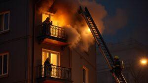 Пожар в жилом доме на Пресненском валу: эвакуация жителей. Пожар, Пресненский вал, Эвакуация, Москва, ЧП