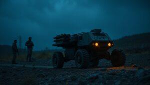 Расчеты НРТК «Курьер» обеспечивают логистику на Краснолиманском направлении. НРТК Курьер, Краснолиманское направление, войска БПС, роботизированные комплексы, логистика