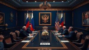 МИД РФ подтвердил намерение России действовать ответственно в вопросах стратегических наступательных вооружений (СНВ). В официальном заявлении подчеркивается, что российская сторона будет выстраивать свою политику на основе тщательного анализа военной стратегии США и общей обстановки в стратегической сфере. «Российская Федерация намерена действовать ответственно и взвешенно, выстраивая свою линию в области СНВ на основе тщательного анализа военной политики США и общей обстановки в стратегической сфере», — говорится в сообщении МИД. Эксперты отмечают, что такой подход отражает стремление России поддерживать стабильность в условиях сложной международной обстановки. Вопросы СНВ остаются ключевыми в диалоге между Москвой и Вашингтоном, особенно на фоне продолжающихся переговоров по контролю над вооружениями. Ранее США также заявляли о готовности к диалогу в этой сфере, однако конкретные шаги пока не предприняты. Ситуация требует дальнейшего мониторинга, учитывая её влияние на глобальную безопасность.. МИД РФ, СНВ, США, стратегическая стабильность, вооружения