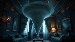 Редчайшее явление домашнего торнадо зафиксировано на камеры видеонаблюдения. торнадо, происшествия, видеонаблюдение, квартира, природные явления