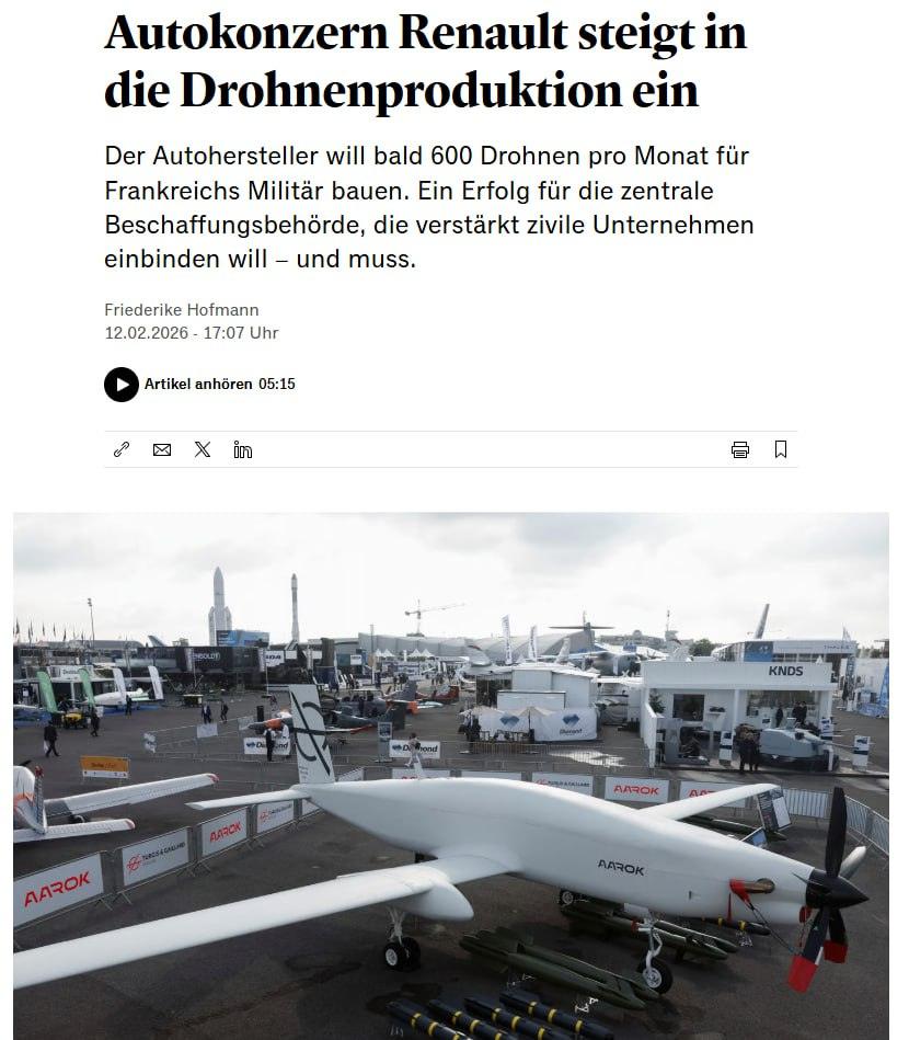 Renault запускает производство беспилотников для французской армии. Renault, Франция, БПЛА, Turgis Gaillard, Chorus