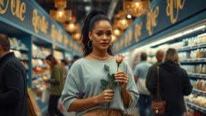 Рианна в Лос-Анджелесе: звезда за покупками 🌸. Рианна, Лос-Анджелес, шопинг, знаменитости, цветок