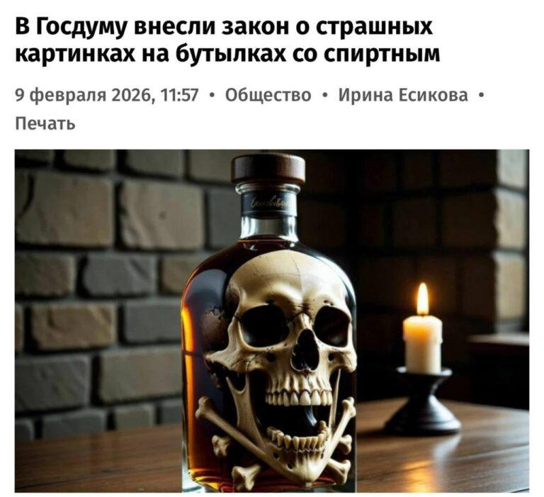 В России предложили печатать на бутылках алкоголя предупреждающие изображения. Госдума, Алкоголь, Здоровье, Законодательство, Россия