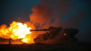 В ходе специальной военной операции на Красноармейском направлении расчет тяжелой огнеметной системы ТОС-1А «Солнцепек», входящий в состав группировки войск «Центр», успешно уничтожил опорный пункт Вооруженных сил Украины (ВСУ). По данным Минобороны России, применение ТОС-1А позволило эффективно подавить укрепленные позиции противника, нанеся значительный урон живой силе и технике. Операция была проведена в рамках выполнения поставленных задач на данном участке фронта. ТОС-1А «Солнцепек» известен своей высокой разрушительной мощью и способностью поражать цели на больших площадях. Использование данной системы в боевых условиях подтверждает её эффективность в условиях современного конфликта.. ТОС-1А Солнцепек, Красноармейское направление, ВСУ, Группировка войск Центр, Специальная военная операция