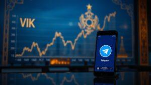 Акции VK демонстрируют рост на фоне замедления Telegram. VK, Telegram, Московская биржа, акции, экономика