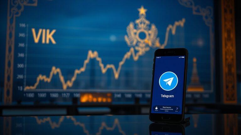 Акции VK демонстрируют рост на фоне замедления Telegram. VK, Telegram, Московская биржа, акции, экономика
