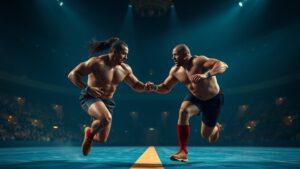 Runnation: новый формат спортивного шоу, где тяжеловесы не бьют, а сталкиваются 🏃‍♂️💥. Runnation, США, спорт, шоу, тяжеловесы