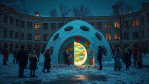 Школьники снесли иглу: скандал на миллион просмотров 🏚️. школа, иглу, кадеты, скандал, соцсети