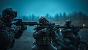 Снайперы спецназа отрабатывают навыки на полигоне. спецназ, снайперы, группировка «Центр», полигон, гексакоптеры