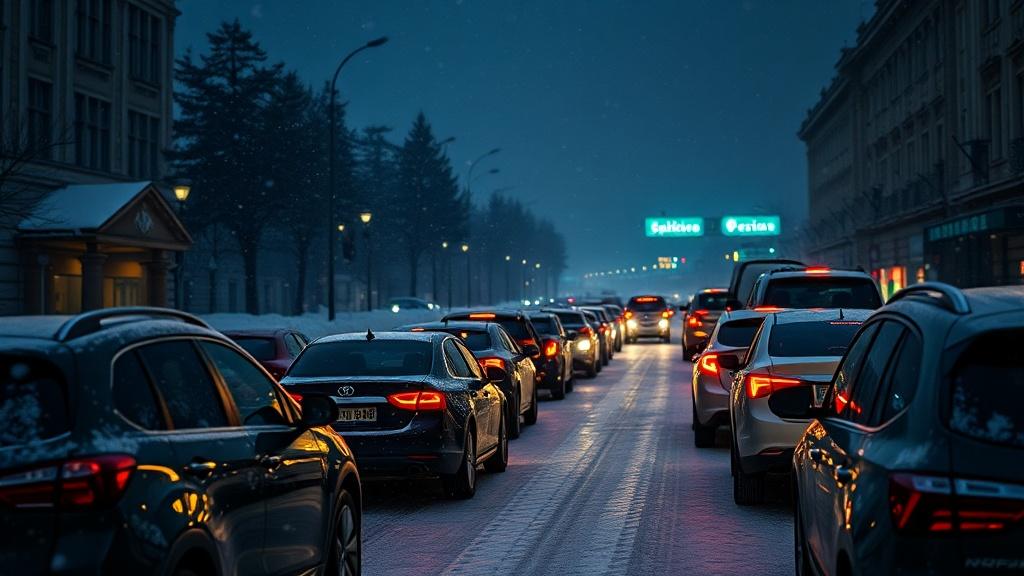 Снегопад в Москве: дорога до аэропорта дольше полёта ✈️❄️. Москва, снегопад, аэропорт, пробки, Яндекс Такси