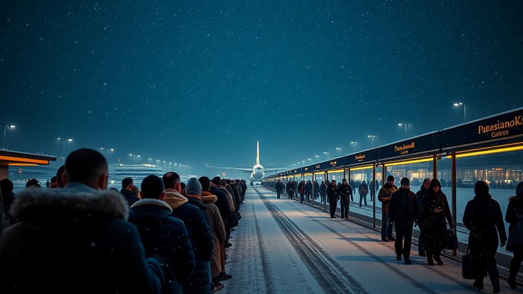Снегопад в Москве: аэропорты на грани хаоса 🛫❄️. Москва, снегопад, аэропорты, задержки рейсов, Baza