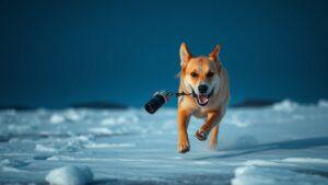 Собака-блогер: пёс украл камеру и начал снимать live-контент в Гренландии 🐾📹. Гренландия, собака, блогерство, live-контент, камера-360
