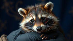 Раненый енот нашел убежище в Подмосковье 🦝. енот, Подмосковье, Земля прайда, спасение животных, общество