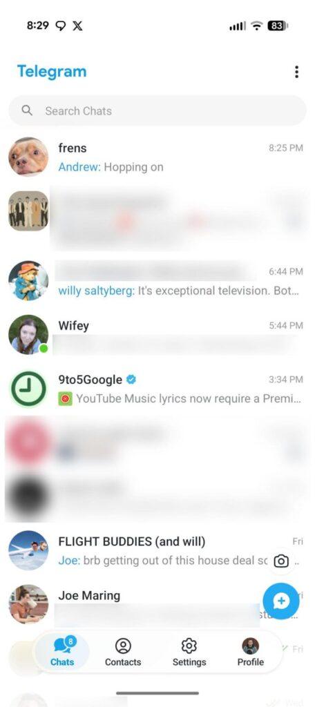 Telegram на Android: обновление, которое всех бесит 💢. Telegram, Android, Обновление, Жидкое стекло, Соцсети