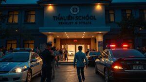 В Таиланде задержан подросток, устроивший стрельбу в школе. Таиланд, школа, стрельба, заложники, подросток