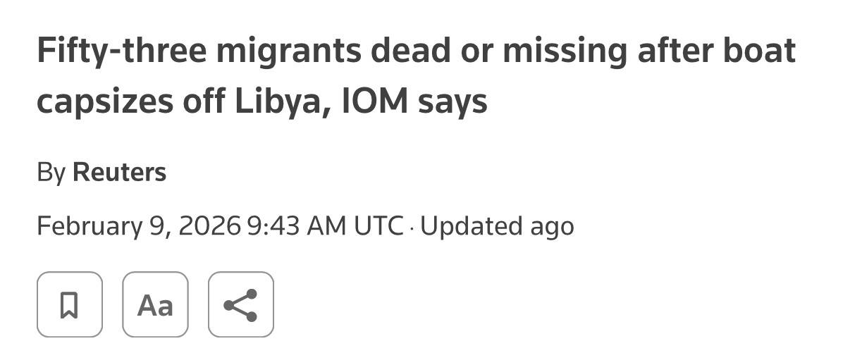 Трагедия у берегов Ливии: 53 мигранта погибли или пропали без вести. Ливия, мигранты, Средиземное море, трагедия, IOM