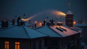 ЖК «Ясный» решил удивить жителей не только чистотой, но и экстремальными аттракционами. 🏂 Снег с крыш убирают так усердно, что лопаты буквально вылетают из рук рабочих. Внизу — ни ограждений, ни предупреждений. Местные жители в шоке: «Это не уборка, это русская рулетка!» Ситуация выглядит как сцена из фильма ужасов: лопаты падают с высоты, а люди внизу даже не подозревают, что могут стать мишенью. 🎯 Никаких мер безопасности, никакой ответственности. Жильцы жалуются, что управляющая компания игнорирует их обращения. Итог: ЖК «Ясный» превратился в зону повышенного риска. Если хотите испытать острые ощущения, вам сюда. Но лучше не рискуйте. 🚨. ЖК Ясный, Москва, ЖКХ, Нарушения безопасности, Снег