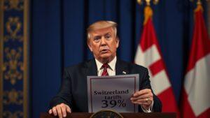 Трамп повысил тарифы на товары из Швейцарии до 39%. Трамп, Швейцария, Тарифы, США, Экономика