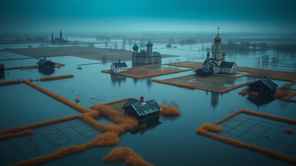 Весенний потоп: Росгидромет предупреждает о сильном половодье 🚨. Росгидромет, Московская область, Рязанская область, Кемеровская область, Тульская область