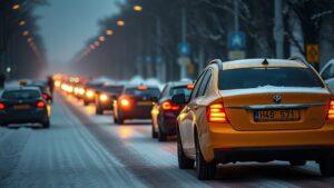 Водитель такси заблокировала движение в Казани, ожидая пассажира с инвалидностью. Казань, такси, ДТП, пробка, инвалидность