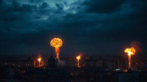 В Киеве зафиксированы взрывы, активирована система ПВО. Киев, ПВО, взрывы, Украина, безопасность