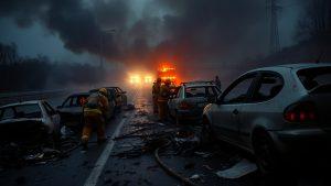 Авария с бензовозом под Таганрогом: огненный смерч на трассе