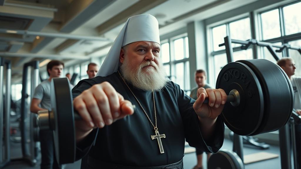 Батюшка-качок: московский священник удивил сеть