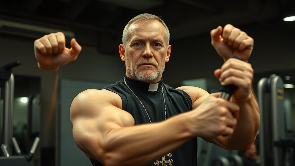 Батюшка-качок: московский священник удивил сеть